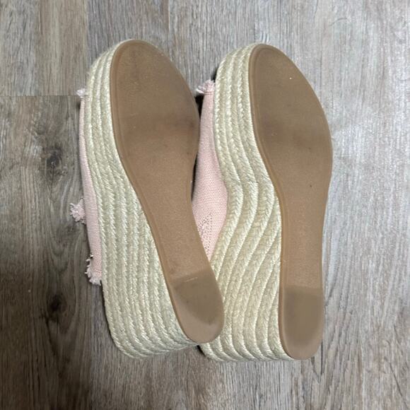 Sam Edelman Dina 8.5 3” 3/8 fabric Espadrille wedges - Picture 6 of 7